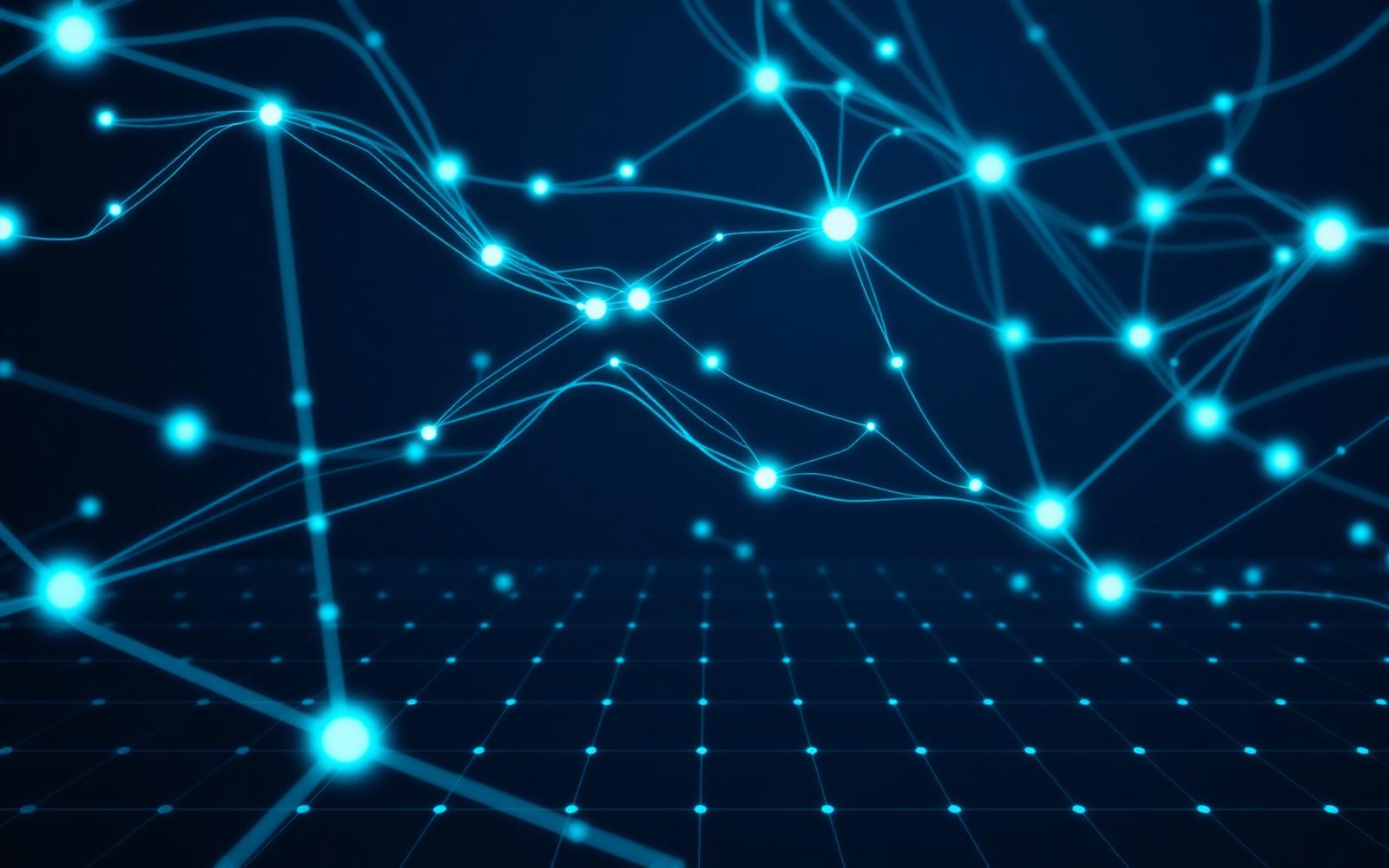 Rede de conexões digitais representando campanhas de marketing direto